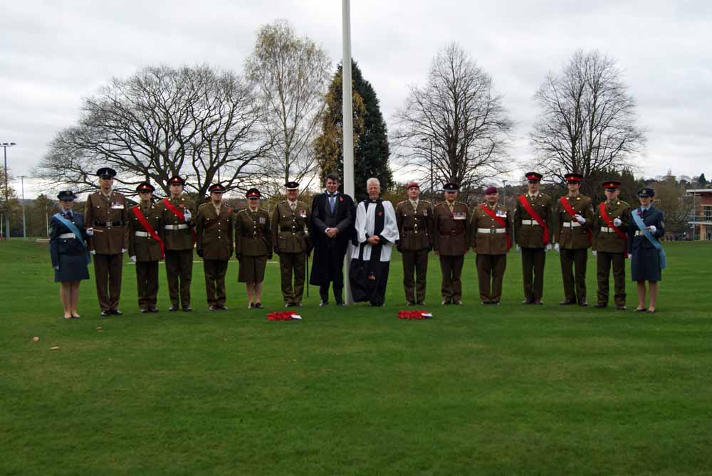 Remembrance at Bromsgrove School, 11th November 2015